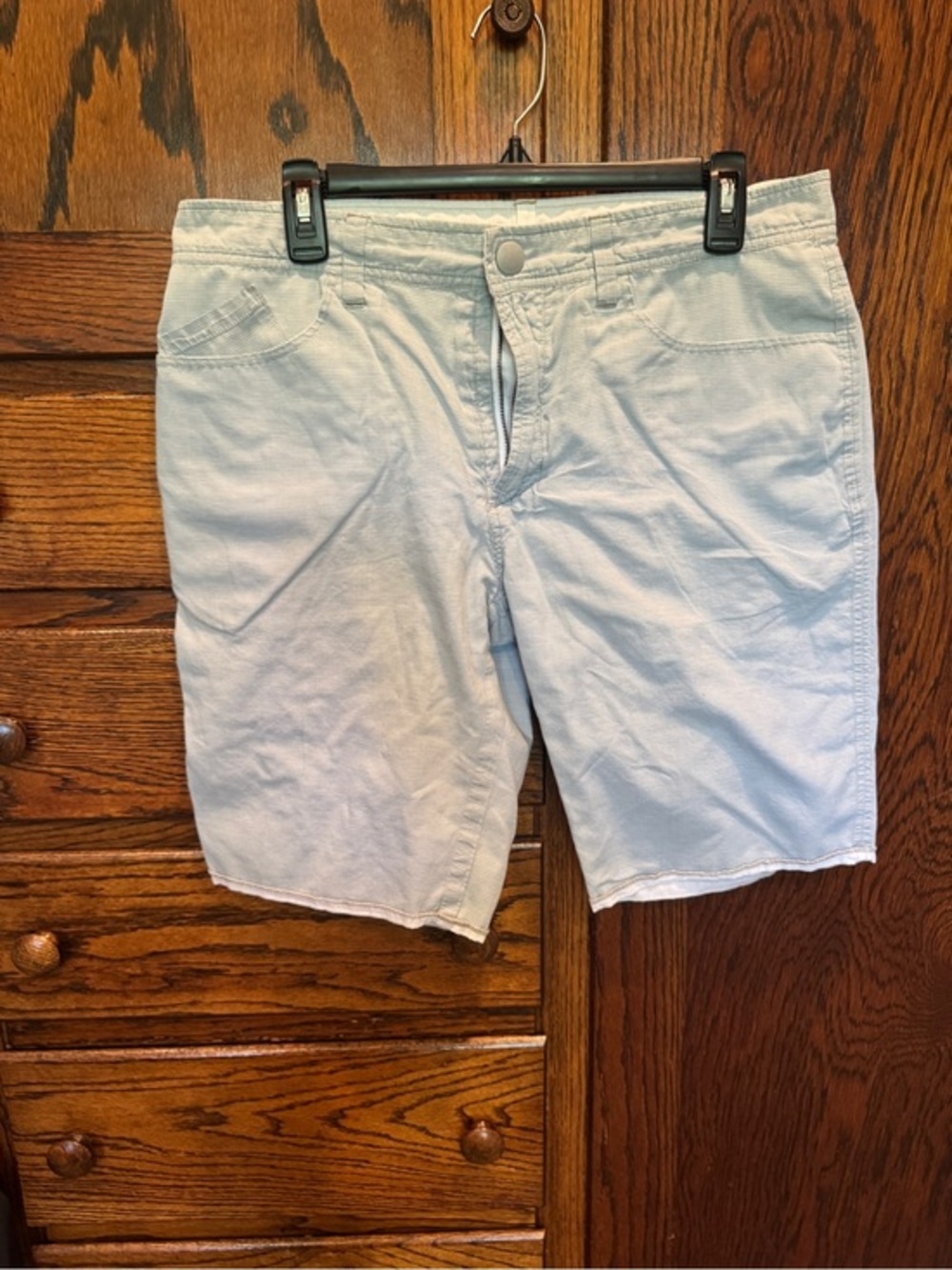 Men's Light Blue Reversible Cross Casual Shorts